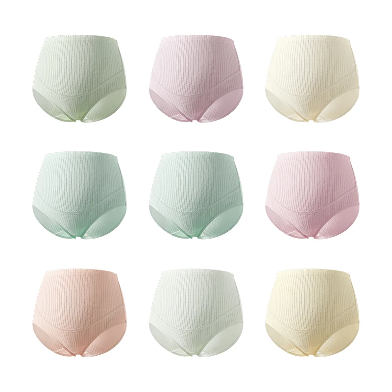 TEN-MJOURNEY High-Waist Belly Support Underwear Soft and Stretchy High Cotton Material Breathable Skin-Friendly