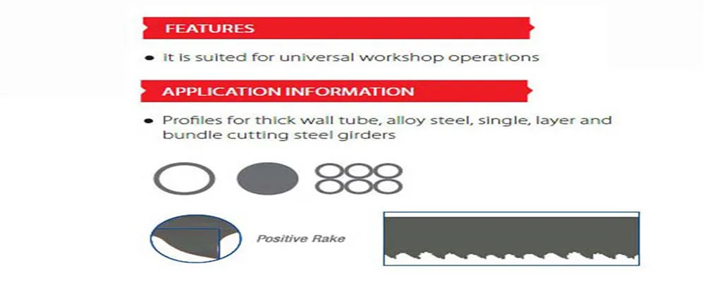 New Design Band Saw Blade Turtle Teeth for Efficient Pipe Tube Cutting Bi-metal Bandsaw Blade