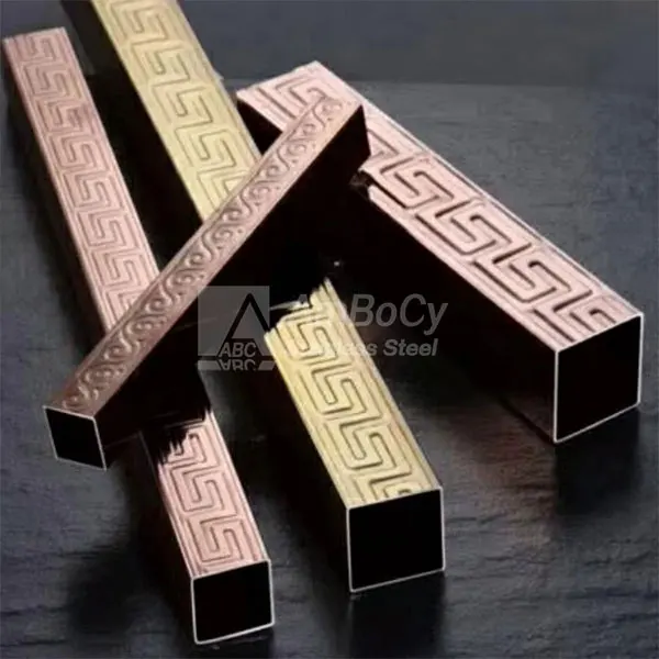 Foshan Ambocy stainless steel square pipe stairs