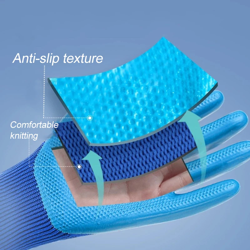 Высококачественные нейлоновые рабочие перчатки новый латекс для Промышленных перчаток строительных работ