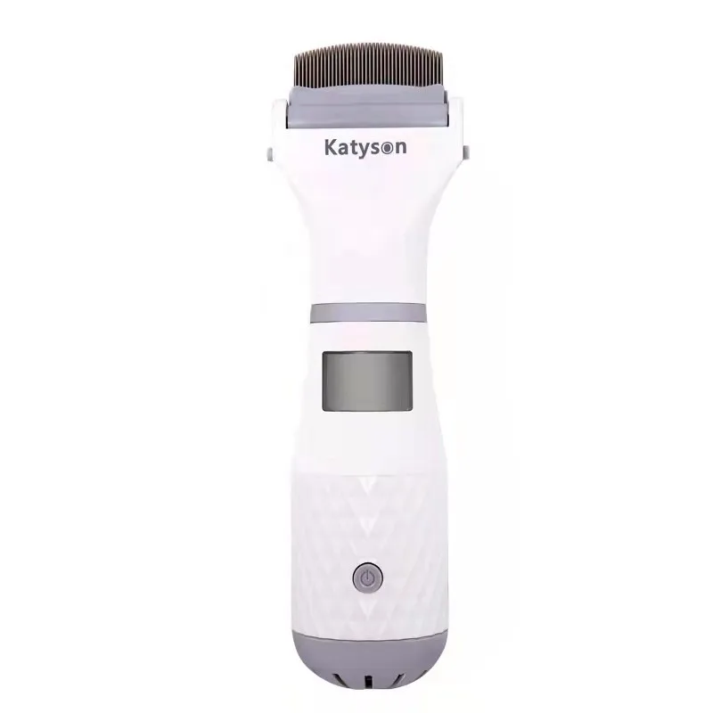 Electric Plastic Pet Comb Small Animal Flea & Lice Cleaner Vacuum Grooming Tool