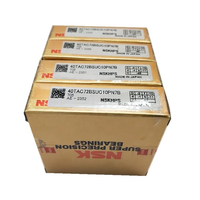 Japan nsk 40tac ball screw bearing NSK 40TAC72BSUC10PN7B 40x90x15 mm