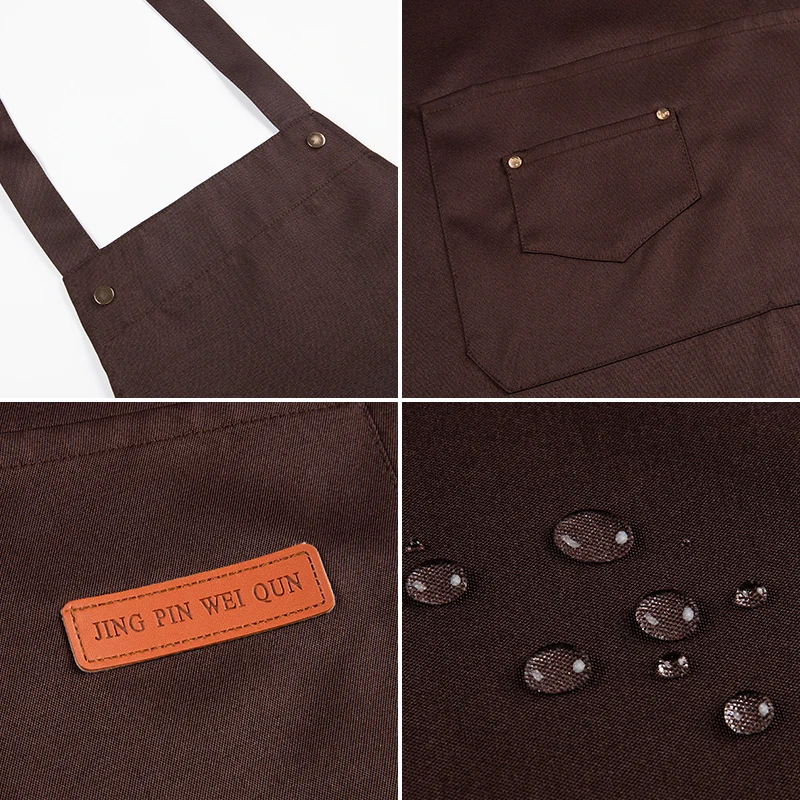 Custom Aprons Kitchen Uniform Chef Korean Apron Restaurant Uniform Custom Logo Aprons