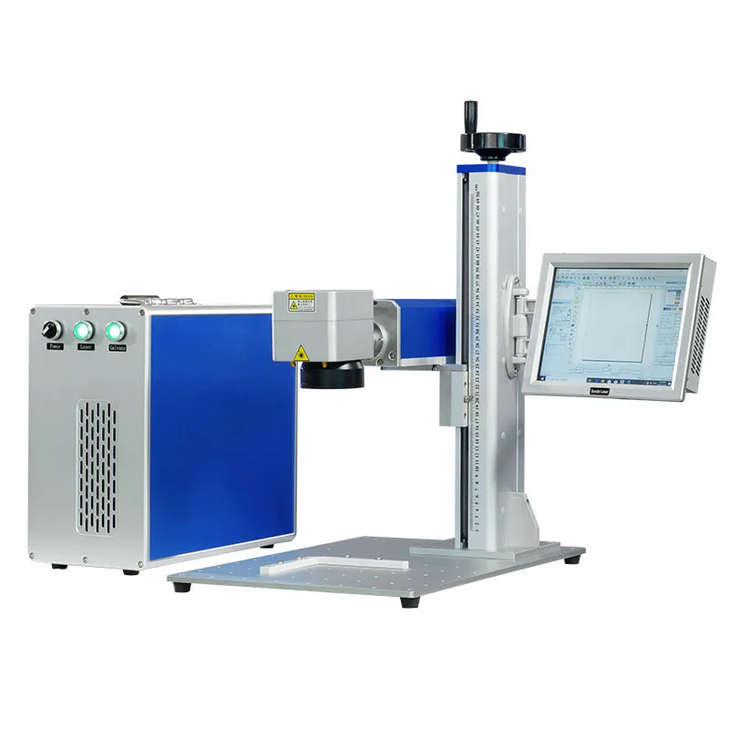 Portable fast speed fiber laser machine 20w 30w 50w for iron silver jewelry cutting photo fiber laser engraving machines