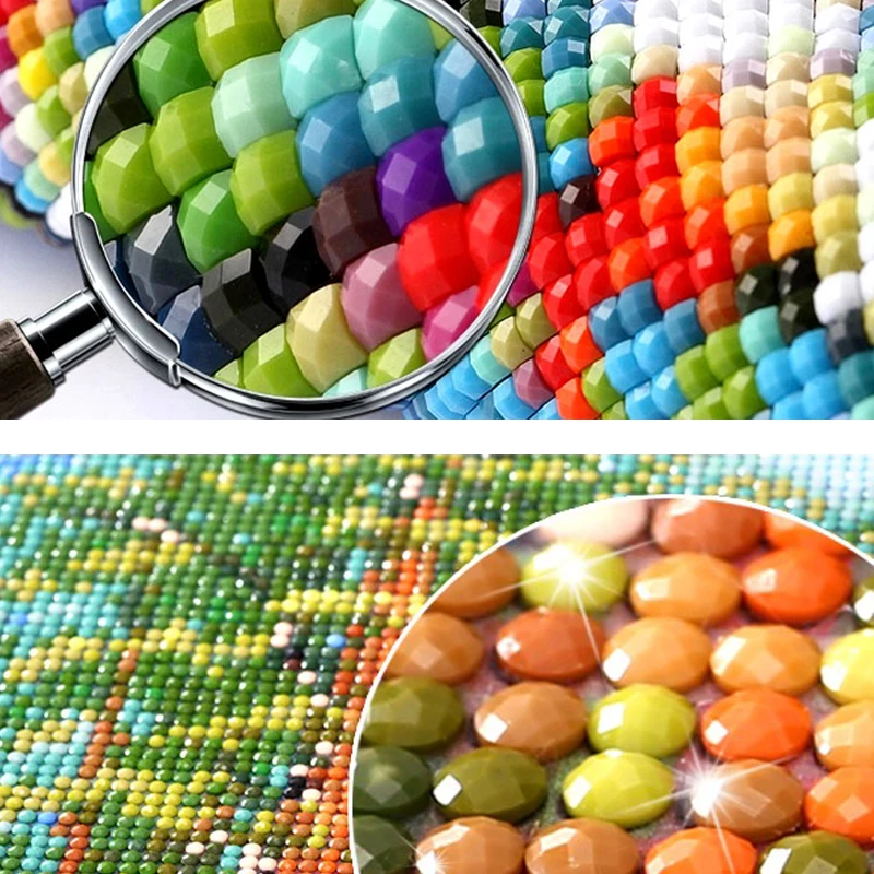 5D Diamond Painting Needlework Animal Lion Music Full Diamond Embroidery Cross Stitch Kits Home Decorative Rhinestones Gifts