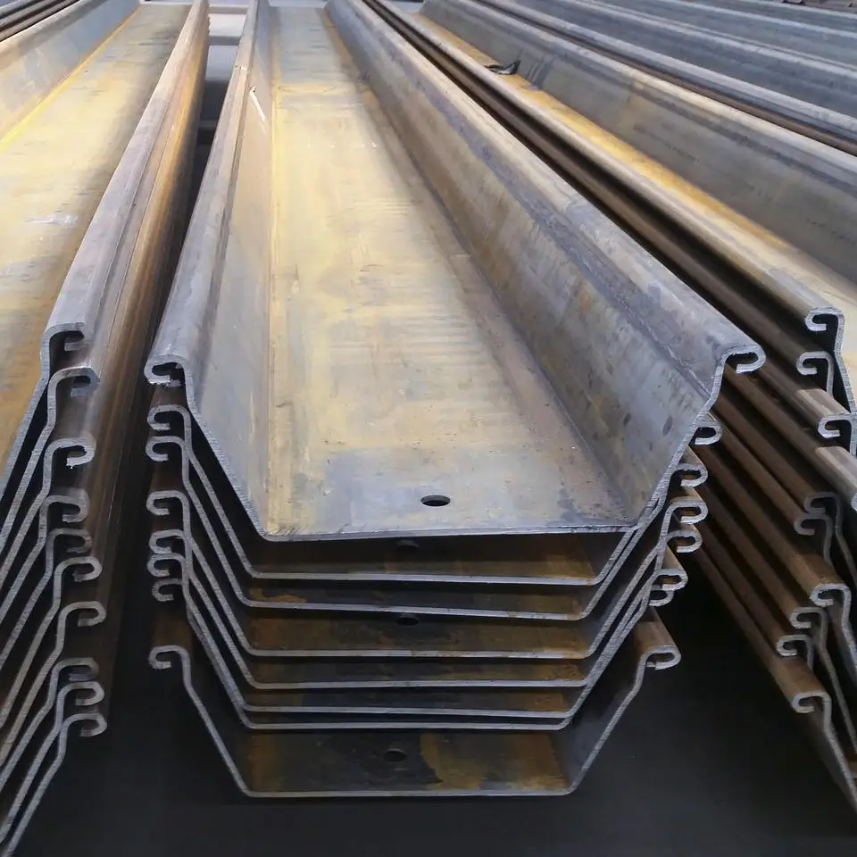 Factory Price Steel Sheet Piles Hot Rolled Larssen Type 2 Steel Sheet Piles For Philippines