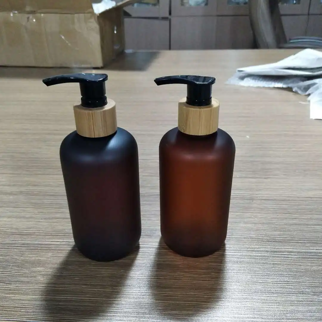 120ml in Stock supply Liquid Soap Round pet plastic amber dispenser pump bottle