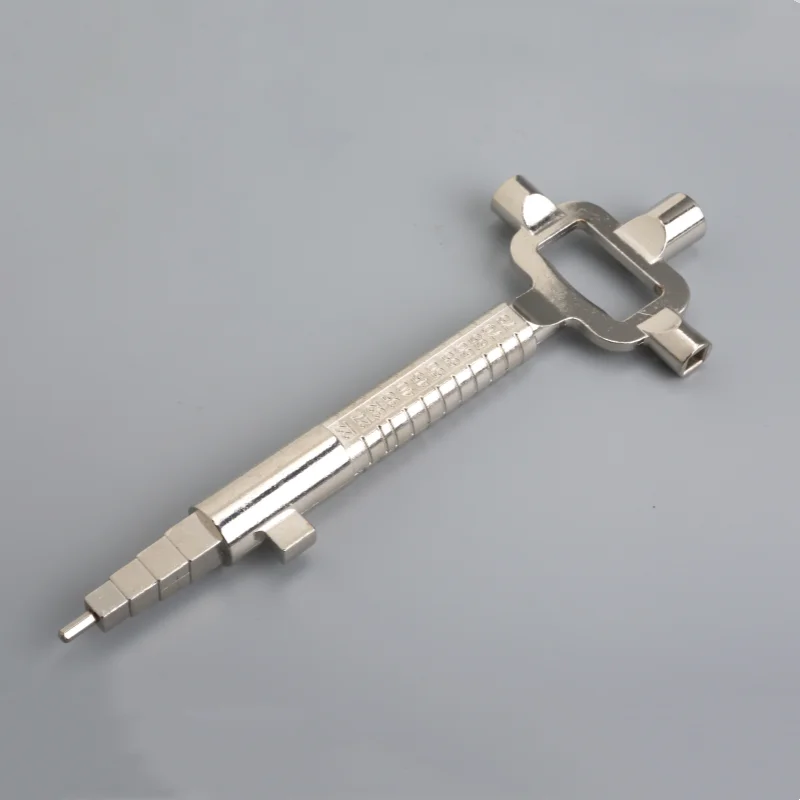 Silver Auto Car Repair Tool Multi-Purpose Cylinder Gauge Cam Turner Spindle Turner Locksmith Wrench