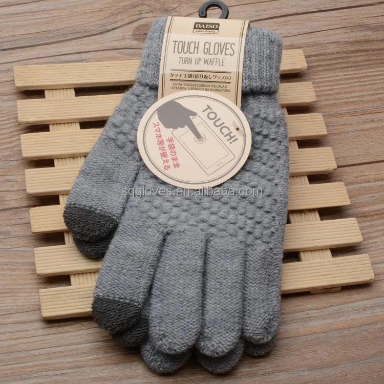 Winter stuff staccessories touch screen custom Magic Gloves ch Screen Men Warm Stretch Knitted Wool gloves and Mittens for women