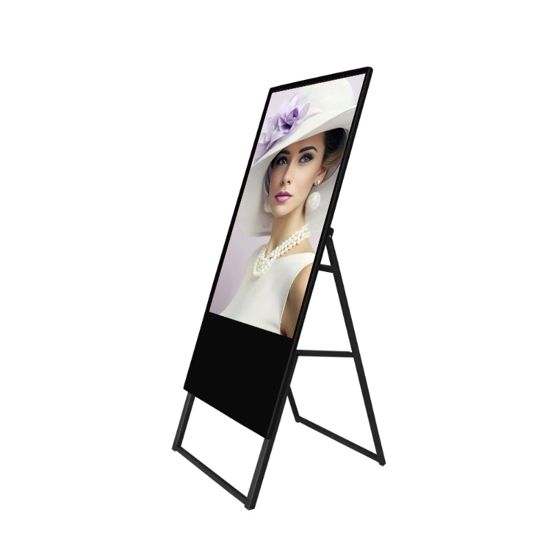 43 inches Portable Digital Signage Lcd Advertising Display Full Screen A type touch screen digital poster