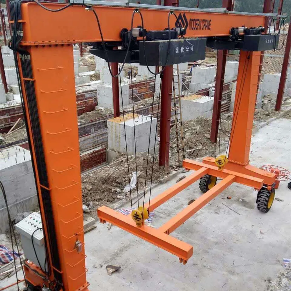 SBR Single Girder Beam Rubber Tire Gantry Crane  for Sale
