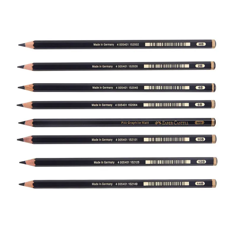 Faber Castel HB/2B/4B/6B/8B/10B/12B/14B  artist graphite  primary school art examination matte professional sketching pencil