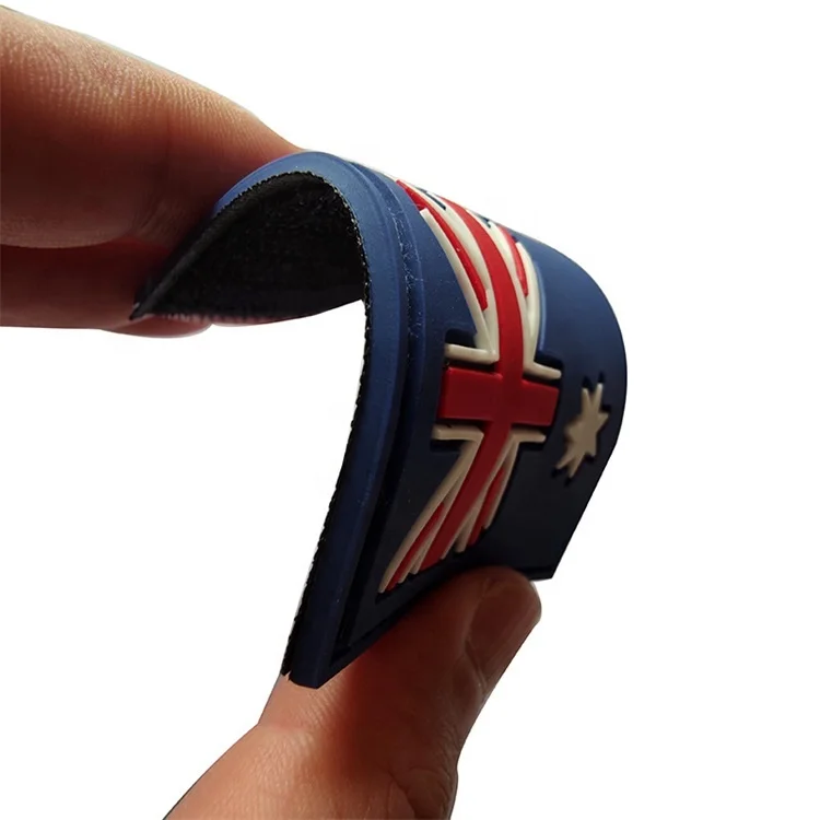Wholesale Good Quality Customized Own Logo 3D Rubber Flag Embroidery PVC Patches