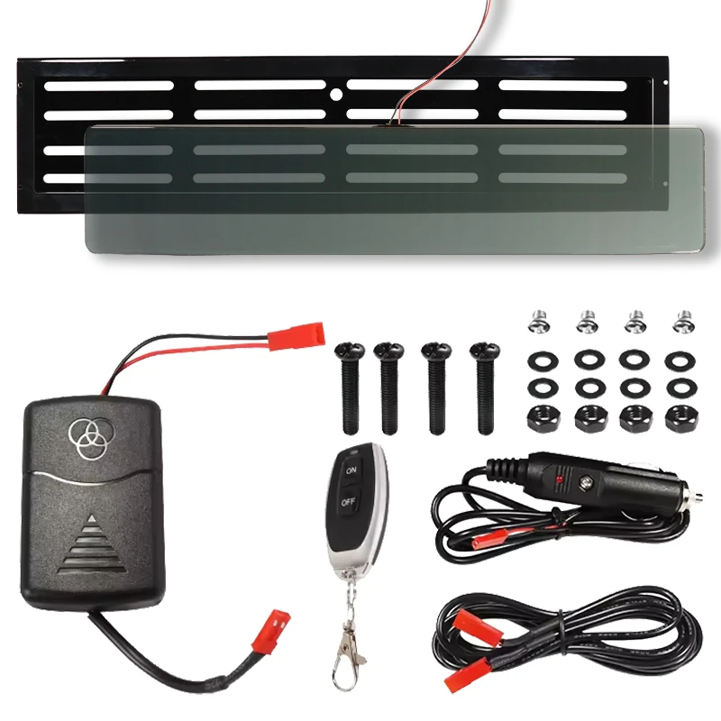 License plate frame with remote control vanish invisible car plate plate v2 europe