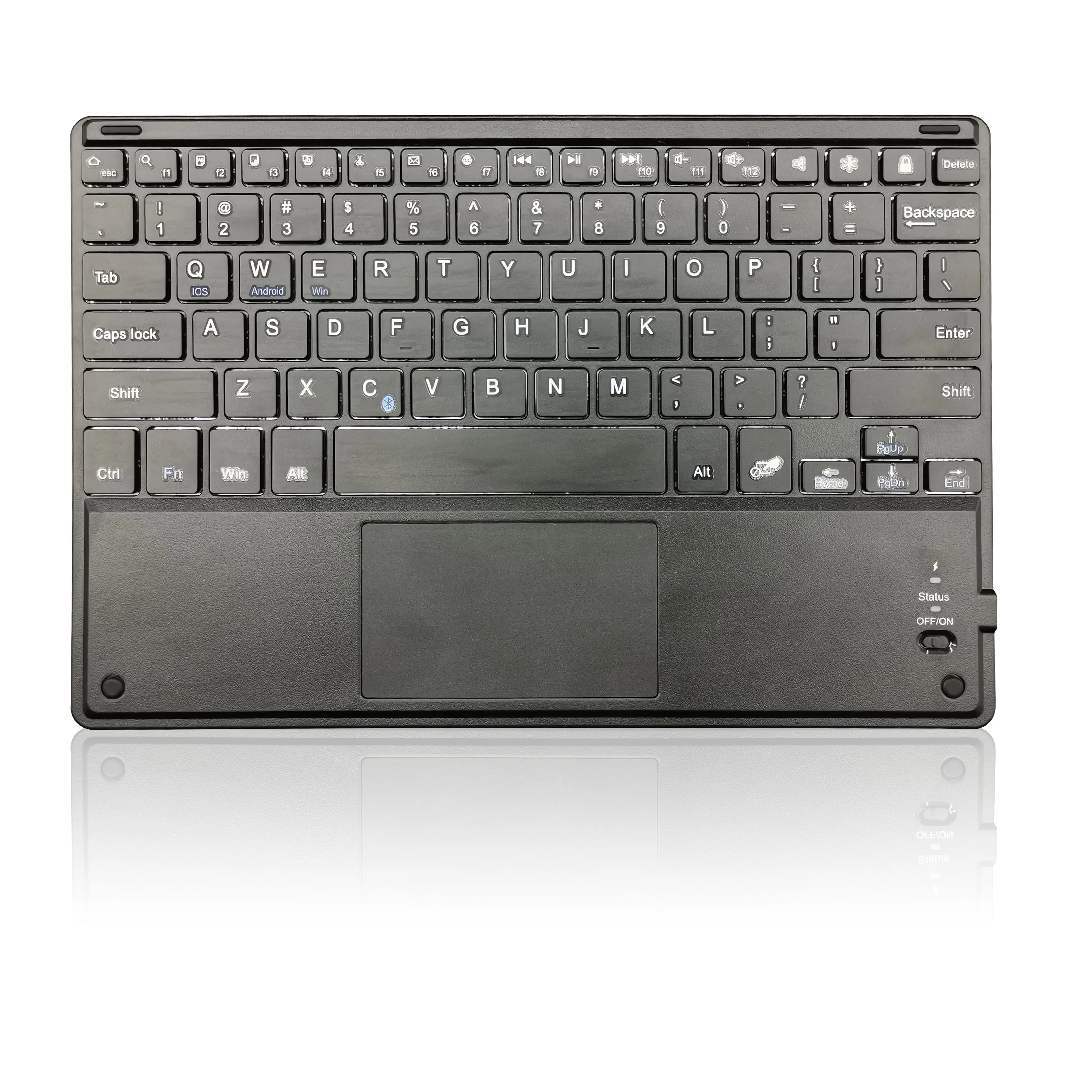 Универсальная клавиатура для ноутбука Ipad 10 дюймов, универсальная беспроводная клавиатура BT с трекпадом