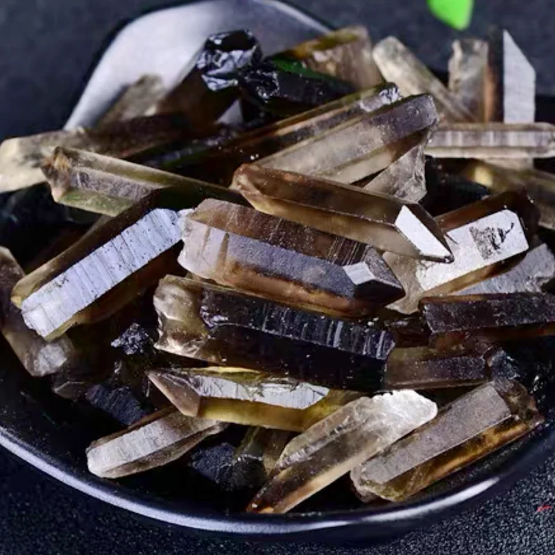 Wholesale Raw natural Smoky crystal clear quartz crystal terminated point for healing