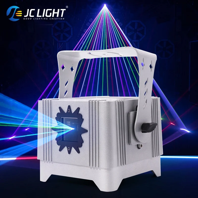 Outdoor Waterproof IP65 Battery Powered Recharge Lazer Light 2w 4w Dmx Full Color Dj Amination Laser Lights for Night Club