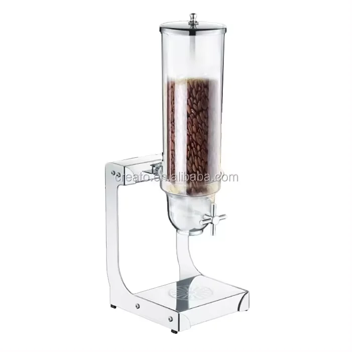 Single head stainless steel buffet cereal dispenser  for Warehousing & Supermarket Supplies