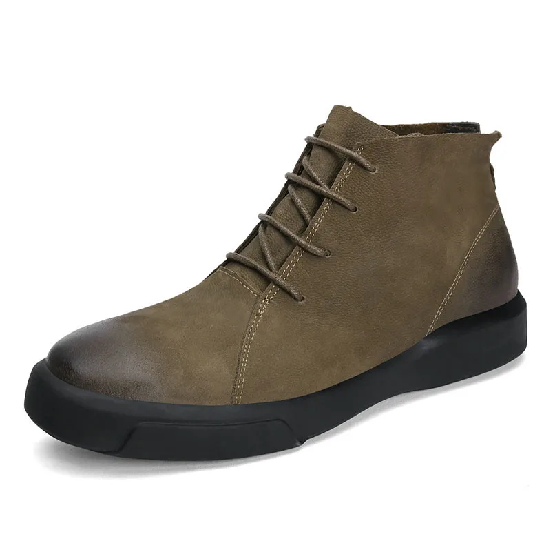 Factory Custom Anti-smashing and anti-puncture safety shoes semi mens work boots leather secure industrial safety shoes