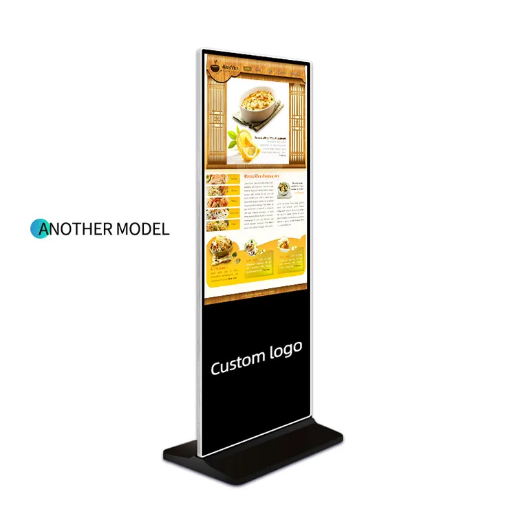 Multimedia Stand Floor Lcd Touch Advertising Machine 55Inch Kiosk Interactive Display Lcd Vertical Stand Ad Player Touch Screen