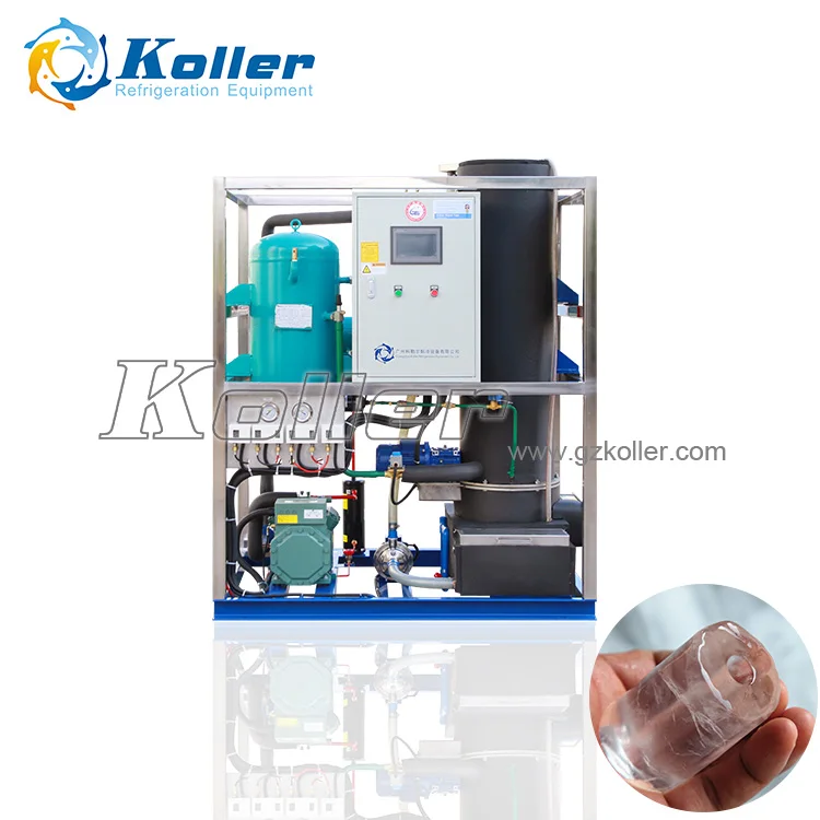 TV10 Koller Ice Tube Maker Machine With SUS304 Seamless Steel Pipe Ice Mold 28mm