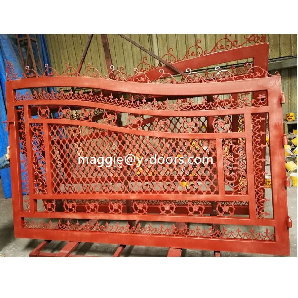 Wrought Iron Main Gate steel exterior garden modern gate design