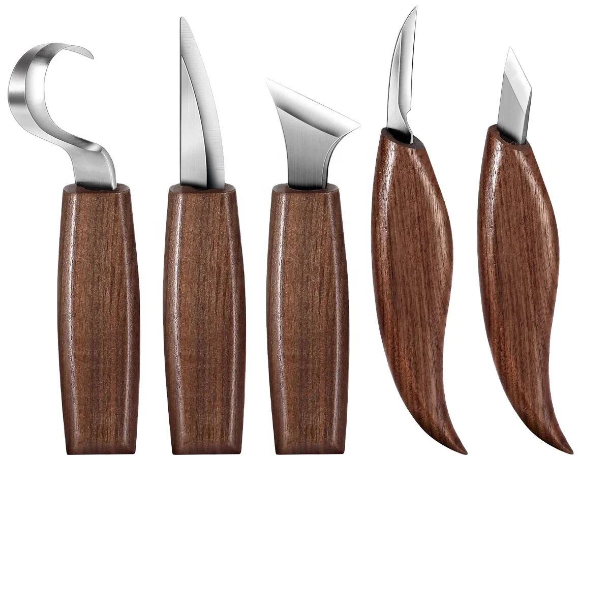 Chisel Woodworking Cutter Hand Tool Set Wood Carving Knife DIY Peeling Woodcarving Sculptural Spoon Carving Cutter