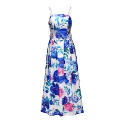 Promotional Spring Summer Plus Size Casual Feminine Temperament Slim Long Slim Waist Waist Suspender Dress