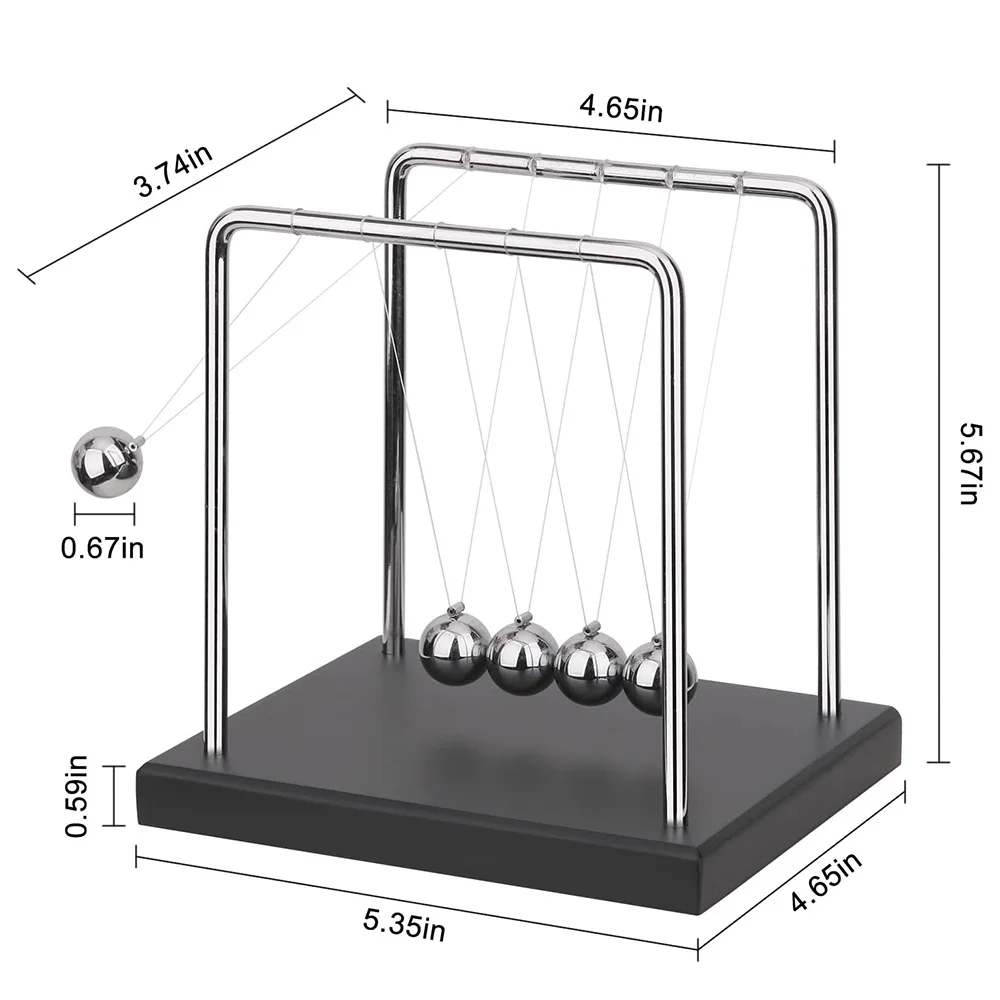 QLKUNLA Wholesale Newton Pendulum Ball Office Decor Newton Cradle Balance Balls