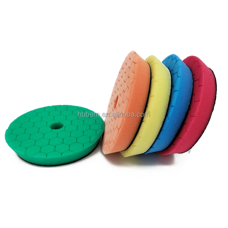 Car Polishing Disc Hex Logic Foam Polishing Pad 6 Inch 150mm DA Foam Pad Buff And Polish Pad