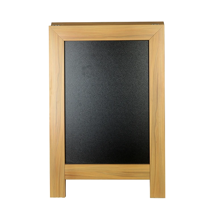 
High Quality A Frame Notice Board Wooden Mini Blackboard Paint Floor Standing Display Sign Board Foldable 