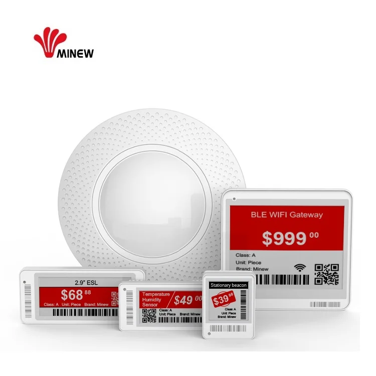 2,13 дюймов e ink nfc ble 5,0 esl электронная полка этикетка Ценник Дисплей и роутеры