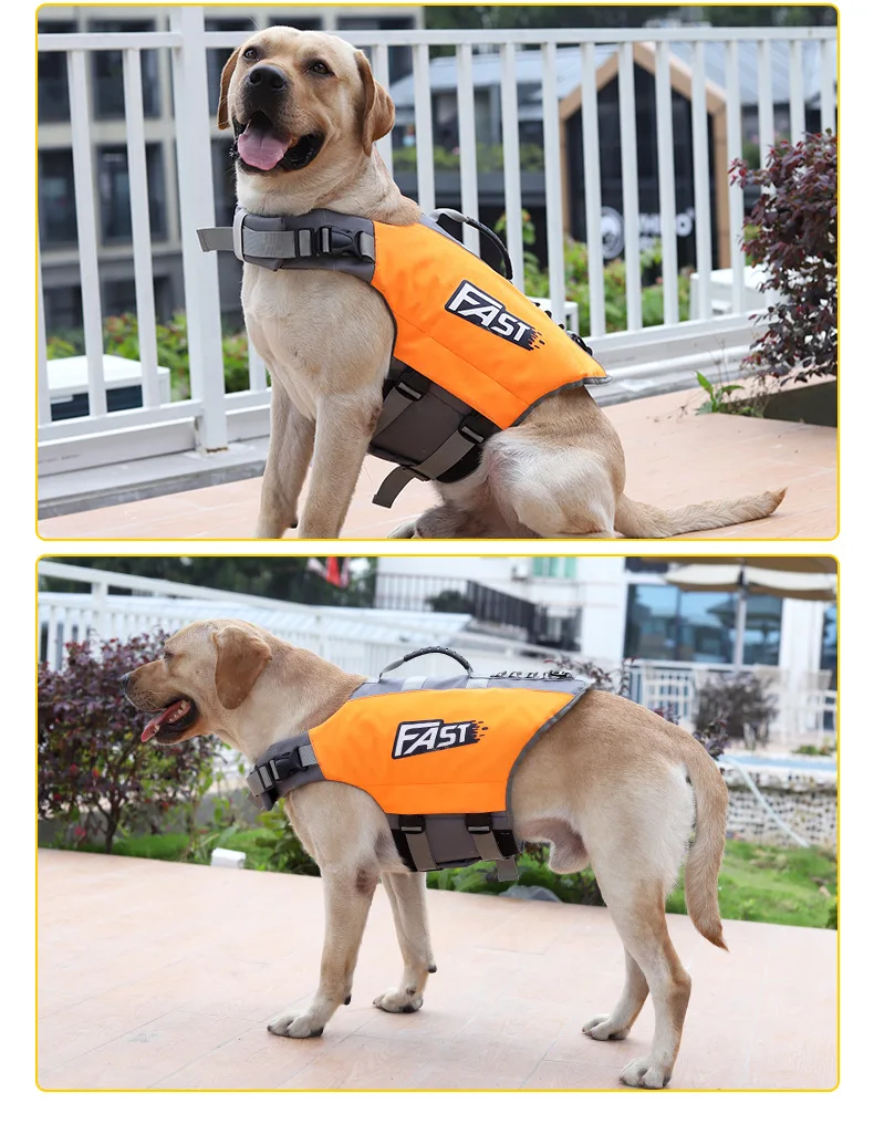 Hot Sale Wholesale New Summer Night Reflective Safely  Pet Apparel Swimming Vest Outside Dog Life Jacket