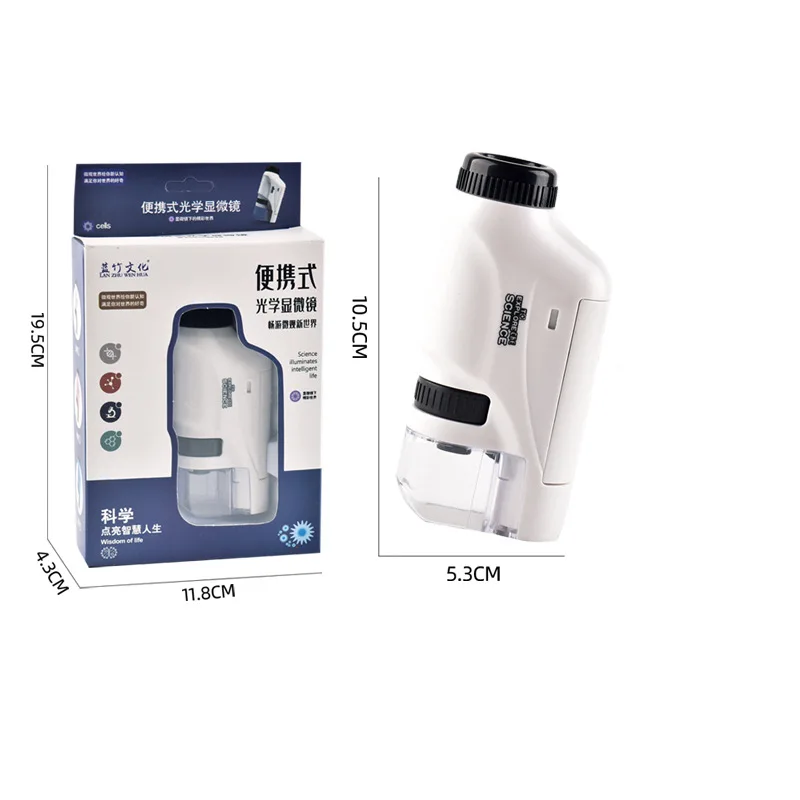 Handheld Portable Microscope For Children Optical Mini Bioscience Experiment Educational Toy