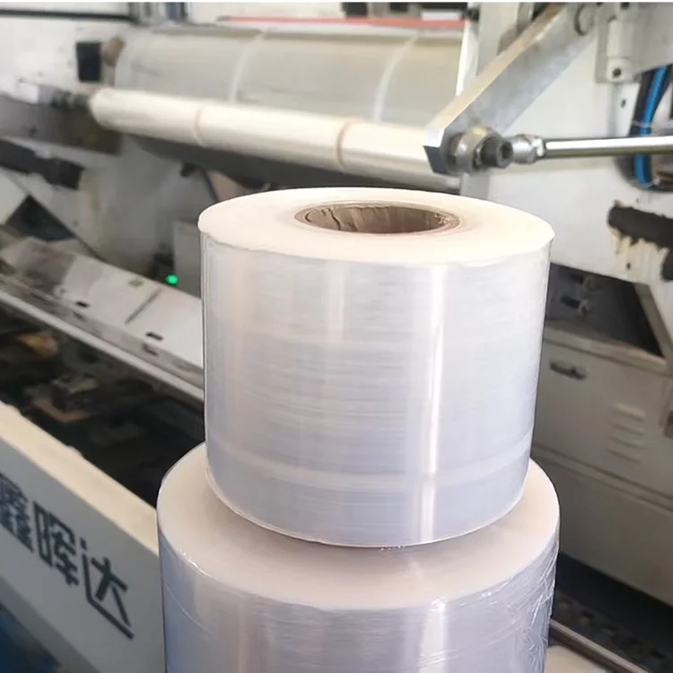 Factory Wholesale Soft LLDPE Customized Wrap Durable Stretch Jumbo Plastic Winding Film for Packaging