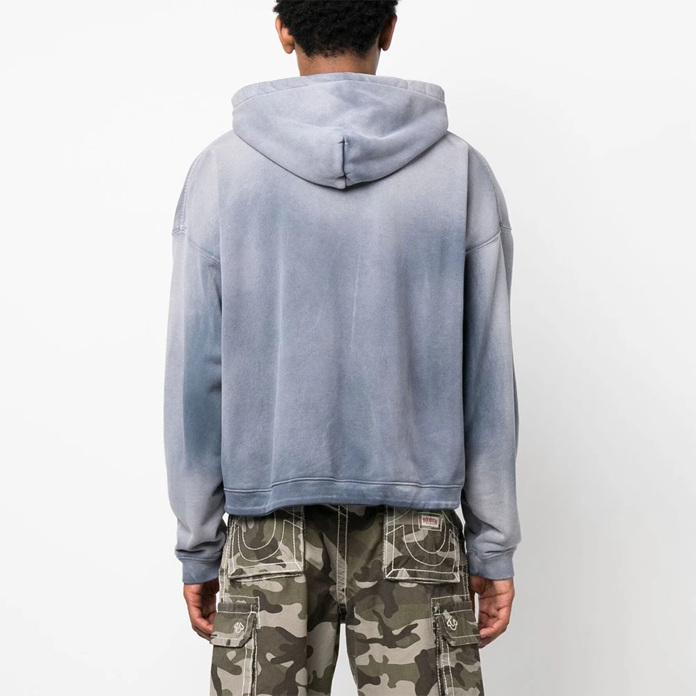 Custom Anime Hoody Boys Hoodies&Sweatshirts Cotton Plain Soft Vintage Sun Faded Sweatshirt Mens Stone Acid Wash Hoodie