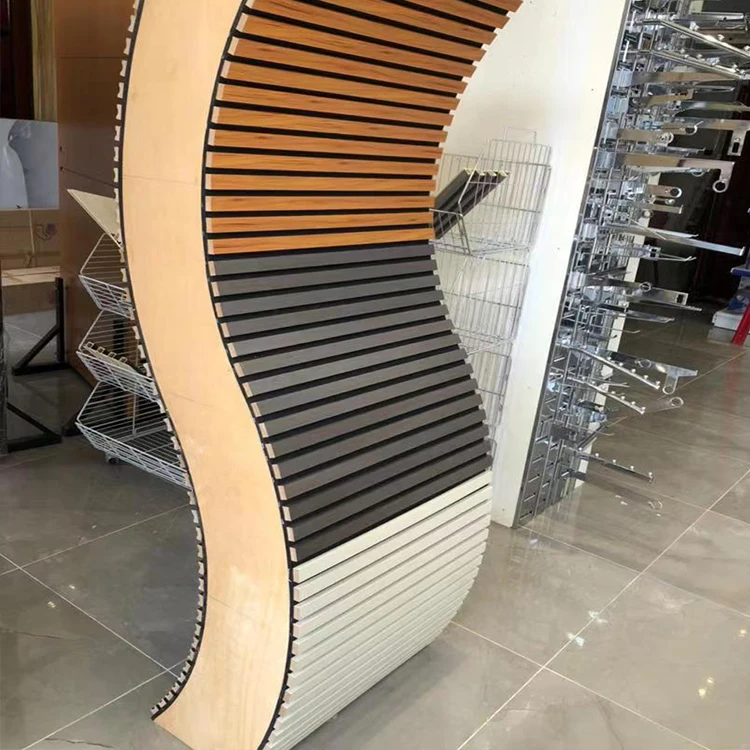Flame Retardant Soundproof Material Acoustic Panel Wooden Fluted Wall MDF Slat for Recording Room