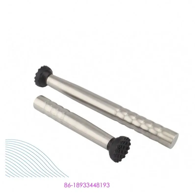 2021 New Quick Stainless Steel Crushed Popsicle Cocktail Swizzle Bar Tool Lemon Stick Hammer
