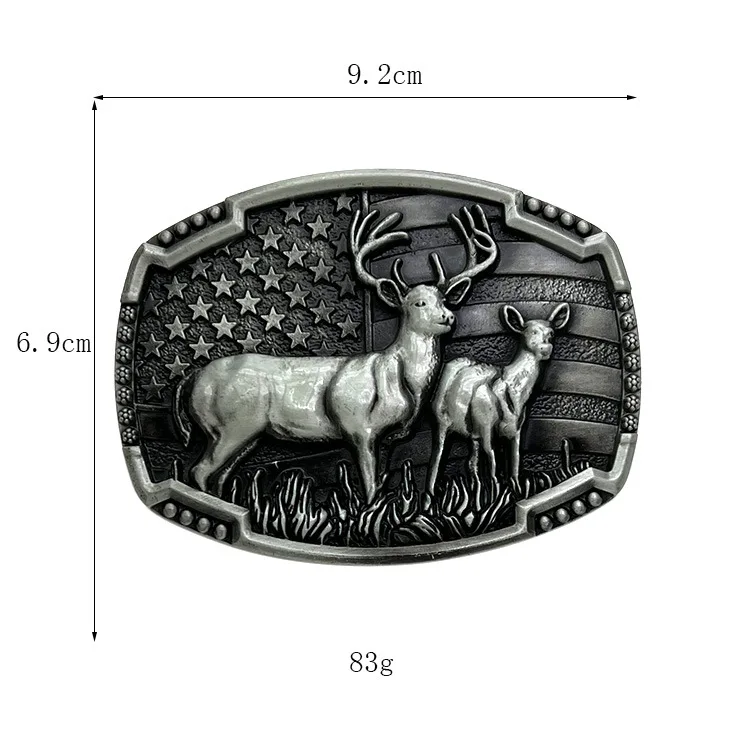 Manufacturer Wholesale Luxury Custom Logo Metal Brass Stainless Steel Zinc Alloy Western Cowboy Belt Buckles For Men