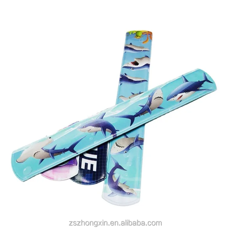 Multi-Color Printed Custom Silicone Slap Bracelets Wholesale