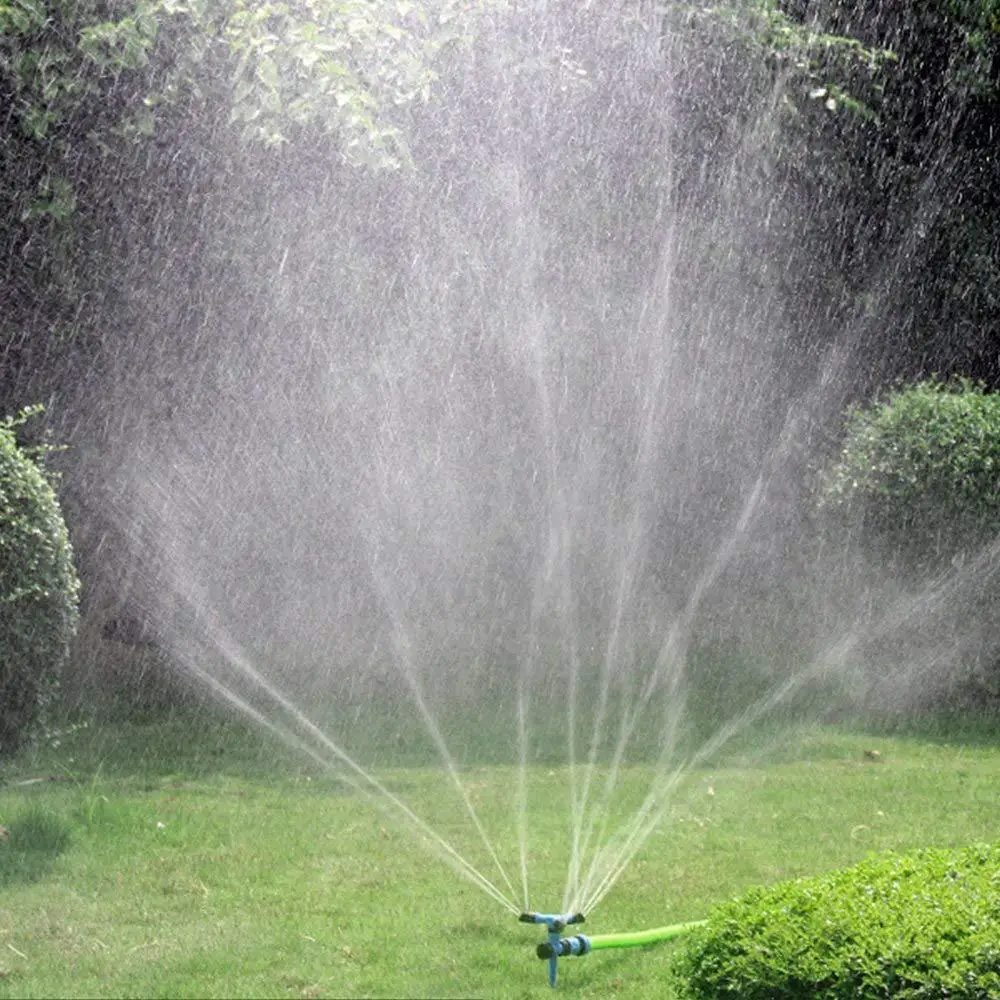 360 Degree Rotary Lawn Irrigation Sprinkler Adjustable Garden Watering Impact Sprinklers for Yard