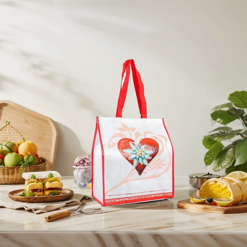 Customized Insulated Promotion Picnic Bag Non-Woven Thermal Protection Waterproof Cooler Bags Printed with EPE Foam inside