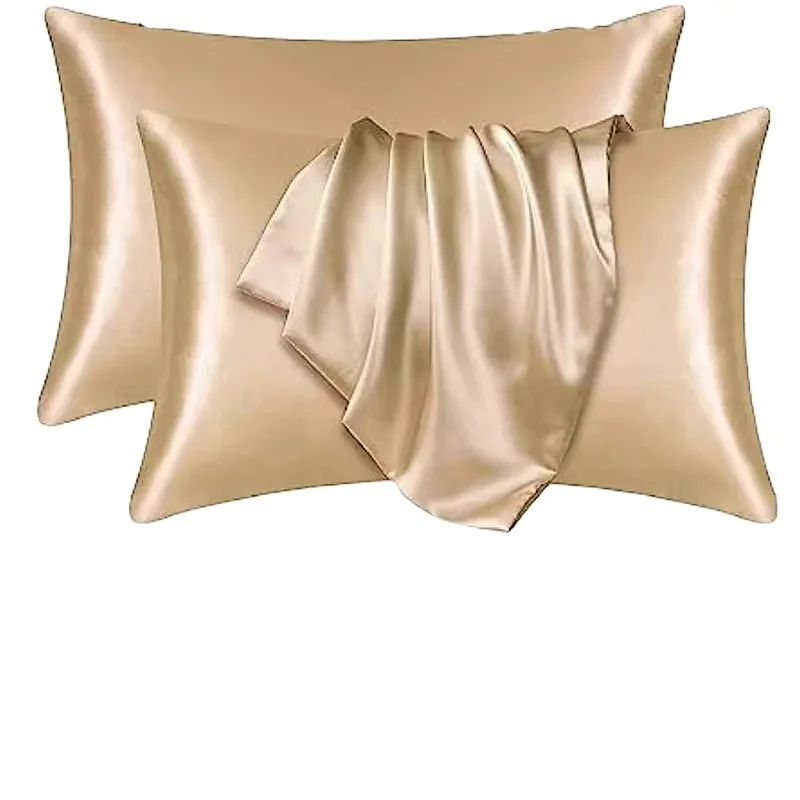 Baimai Luxury Silk Satin Pillowcase Set Cheap Pillow Cover Sets for Home and Hotel