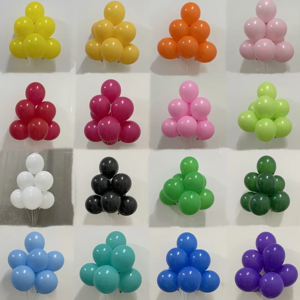 12Inch 3.2g Latex Water Matte Helium Birthday Wedding Balloons Party Decorations Arch Event Decoration Balloon Stand Garland