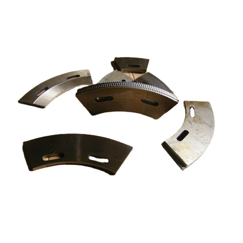 Arc-shaped high speed steel serrated corrugated slotting knives for carton box