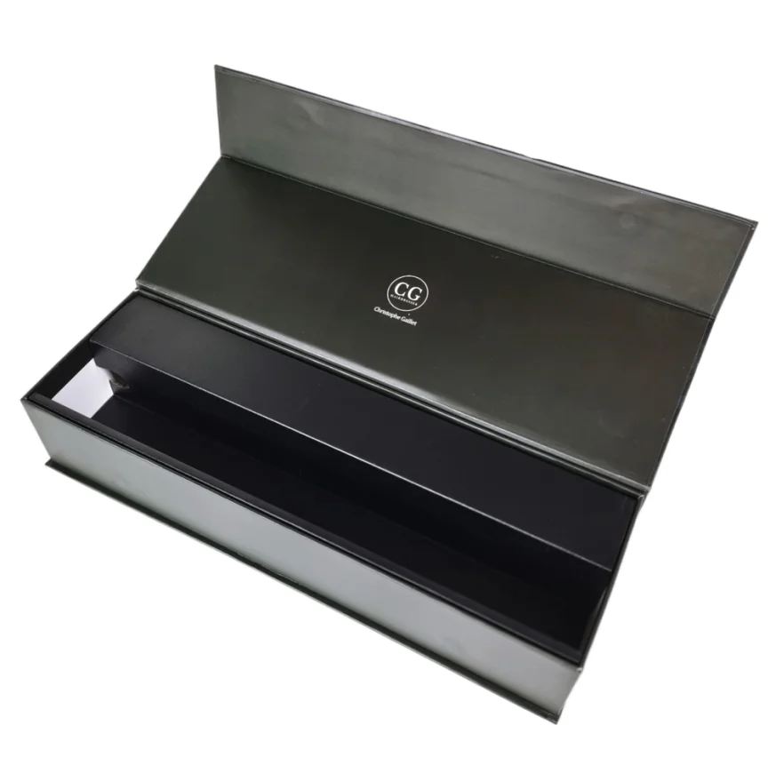 High-end gift cardboard packaging box with white EVA foam insert for cosmetic products