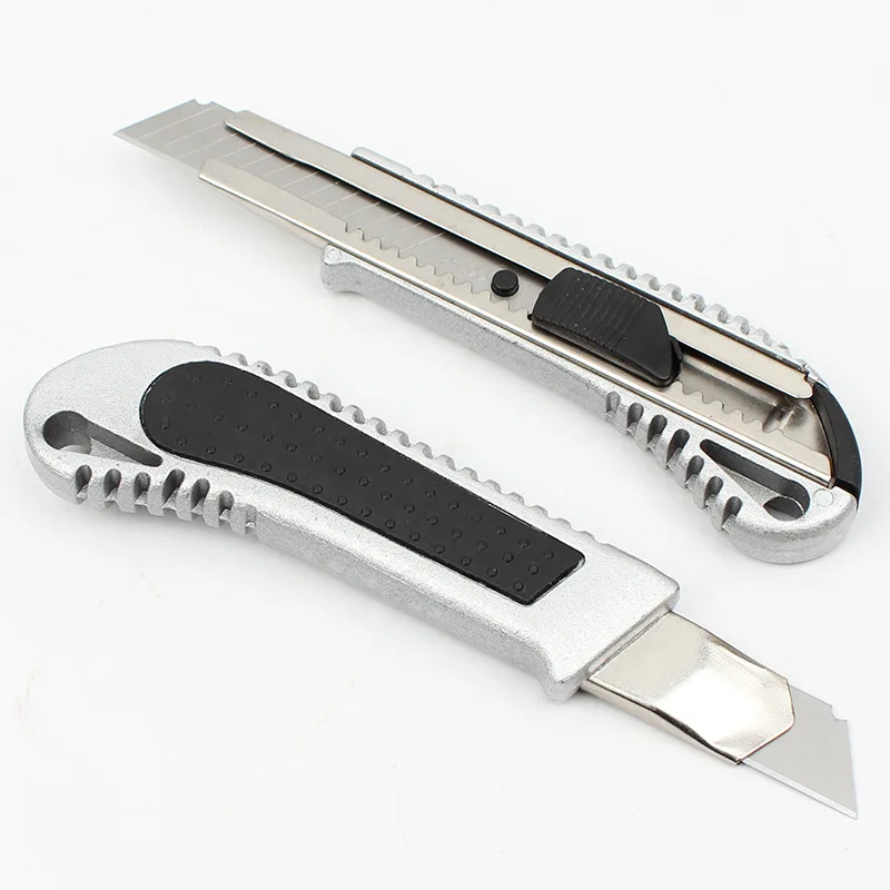 Utility Knife Box Cutter Retractable, Compact Box Knife for Cartons, Cardboard, and Boxes, Perfect for Office and Home Use