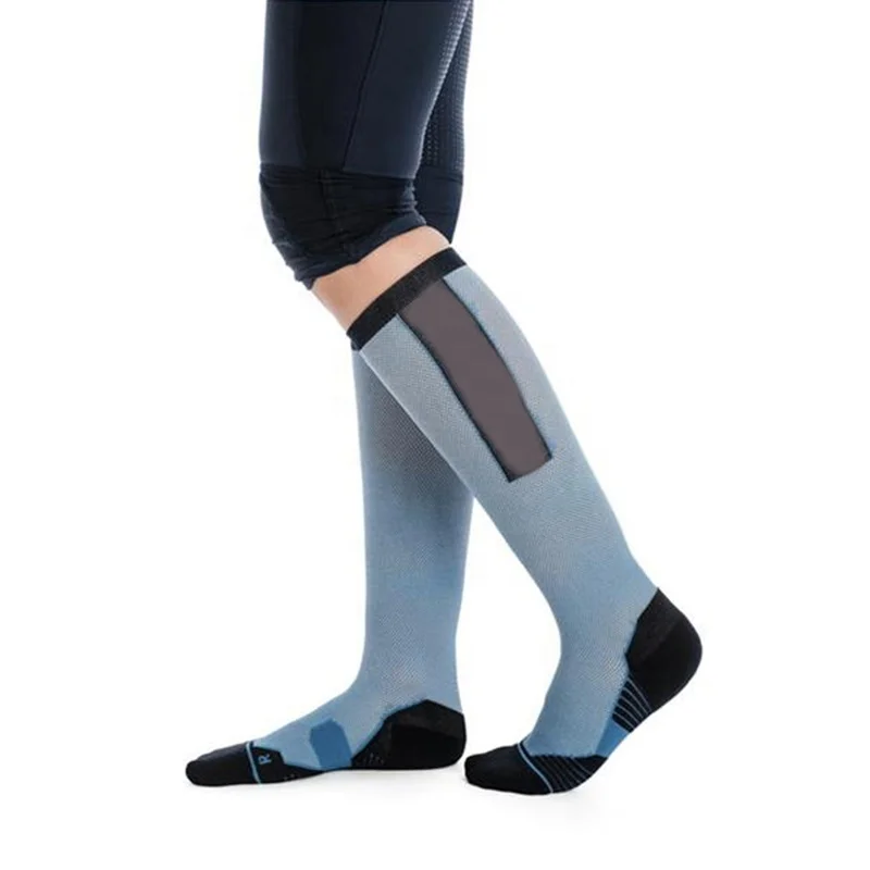 Wholesale Custom Elastic Knee High Medical Compression Socks Horse Riding Socks