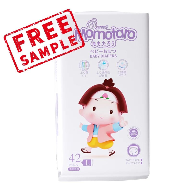 Momotaro OEM детские хлопковые дышащие подгузники одноразовые оптом