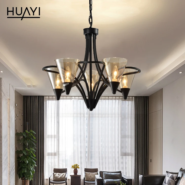 HUAYI American Certificate Indoor Living Room Bedroom Simple Decorative Ceiling Pendant Light